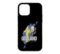 Gotland Suède Carte rétro Province Souvenir Vintage Coque pour iPhone 12 Mini