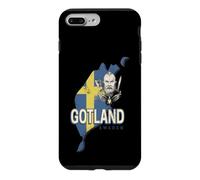 Gotland Suède Carte rétro Province Souvenir Vintage Coque pour iPhone 7 Plus/8 Plus