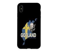 Gotland Suède Carte rétro Province Souvenir Vintage Coque pour iPhone XS Max