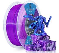 Goto Guard Filament PLA tricolore en soie pour la plupart des imprimantes 3D, filament PLA pour impression 3D de 1,75 mm +/-0,02 mm, 1 kg/bobine