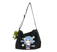 Goto Hitori Sac de sport Kita Ikuyo Sac de voyage pour week-end Sac de nuit Cylindre Sac à bandoulière Sac fourre-tout, Yamada Ryo Noir, 30*20*20CM