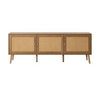 Goto - meuble tv - effet bois et cannage - 167 cm - Bois