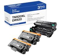 GOTOBY TN920XL Cartouche de toner et tambour DR920 compatible avec Brother TN920 TN-920 DR920 DR-920 fonctionne avec imprimante HL-L6210DW HL-L5210DW HL-L6210DWT MFC-L6810DW HL-L5210DN (2 toners et 1