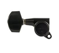 Gotoh Grand bouton de réglage style Schaller, 3 gauches et 3 droites, Noir