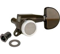 Gotoh® »SG381 MG-T - GUITAR LOCKING MACHINE HEADS« 1 Set Mécaniques Autobloquantes pour Guitare Électrique - 3L/3R - 1:16 Braquet - Finition: Noir