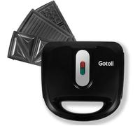 Gotoll Appareil Croques Monsieur 3 en 1 Plaques Remplaçables - Sandwich Gauffre Toaster Pain