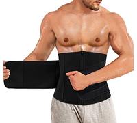 Gotoly Homme Ceinture De Sudation Abdominale Minceur pour Sport Fitness Sauna Accessoires pour Musculation Gaine Amincissante Ajustable (XL, Noir)