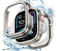 Goton - Coque étanche 2 en 1 pour Apple Watch Series 10 9 8 7 SE2 SE 6 5 4 Ultra 2 Ultra 46 mm, 42 mm, 45 mm, 44 mm, 41 mm, 40 mm, 49 mm, Pare-Chocs en Polycarbonate Rigide à 360° avec Protecteur