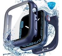 Goton - Coque étanche 2 en 1 pour Apple Watch Series 10 9 8 7 SE2 SE 6 5 4 Ultra 2 Ultra 46 mm, 42 mm, 45 mm, 44 mm, 41 mm, 40 mm, 49 mm, bord en PC rigide à 360° avec protecteur d'écran pour iWatch