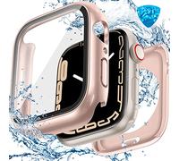 Goton - Coque étanche 2 en 1 pour Apple Watch Series 10 9 8 7 SE2 SE 6 5 4 Ultra 2 Ultra 46 mm, 42 mm, 45 mm, 44 mm, 41 mm, 40 mm, 49 mm, bord en PC rigide à 360° avec protecteur d'écran pour iWatch