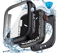 Goton - Coque étanche 2 en 1 pour Apple Watch Series 10 9 8 7 SE2 SE 6 5 4 Ultra 2 Ultra 46 mm, 42 mm, 45 mm, 44 mm, 41 mm, 40 mm, 49 mm, bord en PC rigide à 360° avec protecteur d'écran pour iWatch