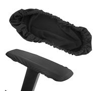 GOTOTOP 1 Paire de Housses d'accoudoir de Chaise de Bureau, Protecteur de Chaise élastique Housse d'accoudoir de Chaise Amovible Coussin de Bras de Chaise pour Bureau à Domicile(Noir)