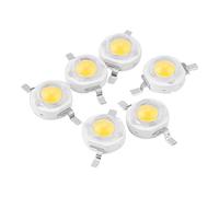 GOTOTOP 100 pièces 3W lumière blanche SMD LED perles puce ampoule lampe 3.2-3.4V 350mA puces à Diode électroluminescente SMD pour luminaires bricolage(Blanc6000-6500K)