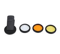 GOTOTOP 3 Pièces Objectif de Photographie d'Aquarium avec Filtre Macro Téléphone Portable Sous-Marin Eau de Mer Cylindre de Corail Photographie Jaune Orange Macro ABS Aquarium