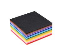 GOTOTOP 40pcs Tissu de Tissu Non tissé en Feutre Kit D'artisanat 10x10cm Accessoires de Couture Colorés Doux Respirant pour la Décoration de Corde Capillaire de Fabrication de (1)