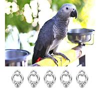 GOTOTOP 5 pièces Anneau de Pied de perroquets, Boucle de Pied d'oiseau Anneau de Support de Pied d'oiseaux en Alliage pour Petits Oiseaux de Taille Moyenne(5mm)