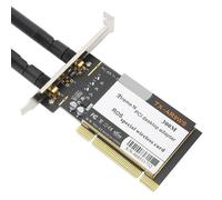 GOTOTOP adaptateur de bureau PCI sans fil Adaptateur de bureau PCI Carte réseau WiFi sans fil 300Mbps 802.11b / g / n + 2 antennes