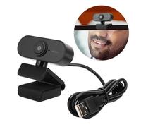 GOTOTOP appareil photo USB Caméra d'ordinateur 1080P avec microphone de bureau USB Webcam Free-Drive pour appel vidéo (noir)