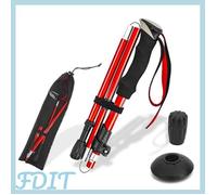 GOTOTOP bâtons de randonnée Bâton de randonnée léger bâton de marche cinq fois pour la randonnée Camping sac à sport camping Rouge