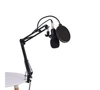 GOTOTOP BM800 Microphone à condensateur de studio Support de bras Kit de couvercle en mousse avec filtre Pop Accessoire d'enregistrement