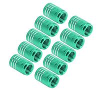 GOTOTOP Bouchons de Valve de Tige de Pneu à Motif de Crâne, Enjoliveurs de Roue en Alliage de Zinc pour Voitures, SUV, Vélos et Motos (Green)
