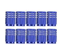 GOTOTOP Bouchons de Valve de Tige de Pneu à Motif de Crâne, Enjoliveurs de Roue en Alliage de Zinc pour Voitures, SUV, Vélos et Motos (Blue)