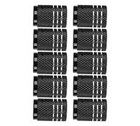 GOTOTOP Bouchons de Valve de Tige de Pneu à Motif de Crâne, Enjoliveurs de Roue en Alliage de Zinc pour Voitures, SUV, Vélos et Motos (Black)