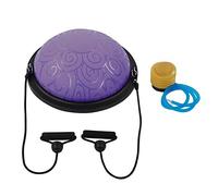 GOTOTOP Boule d'équilibre de yoga, demi-sphère de 46 cm antidérapante, demi-sphère à essai d'explosions pour entraînement, Pilates et yoga (violet)