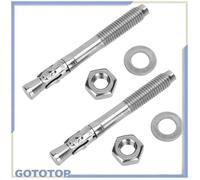 GOTOTOP Boulon d'expansion Lot De 2 Vis D'ancrage à Expansion En Acier Inoxydable Pitons Pour équipement sport materiel