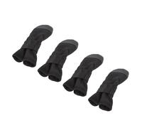GOTOTOP Chaussettes pour Chien Chaussettes de Traction Antidérapantes pour Planchers de Bois Franc Polyester Coton 4 Pièces Poignées Double Face Ajustement sécurisé Réglable Protection des Pattes pour