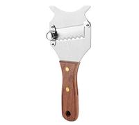 GOTOTOP Coupe-Truffe en Acier Inoxydable/Rasoir à Fromage au Chocolat avec Lame réglable et poignée en Bois pour Cuisson au Chocolat de gâteau de Cuisine