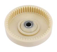 GOTOTOP Couronne à pignon en plastique électrique avec 55 dents internes, chaîne en métal 6 dents pour 107713-01 et 717-04749 Produit Blanc 8,9 x 3,5 cm