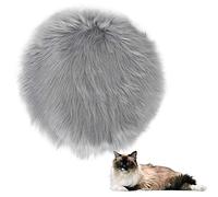 GOTOTOP Coussin Chauffant en Peluche pour Chat pour Animaux de Compagnie, Couverture chauffante électrique pour Chat Tapis Chauffant intérieur température constante Automatique étanche(Gris)