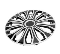 GOTOTOP Couvre-moyeu de Roue de Voiture Couvre-Jantes Durables de 16 Pouces pour 1500, Frontier, Adaptés pour V40 et Sprinter pour Roue en Acier de 16 Pouces (Argent Noir)