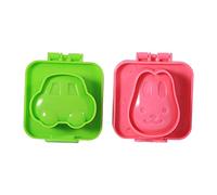 GOTOTOP Ensemble de Moules à œufs en Plastique PP de qualité Alimentaire, Formes Amusantes pour les Déjeuners des Enfants, Sushi et 6 Pièces