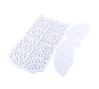 GOTOTOP Etagère d’Angle Sculptée 4 Etages Imperméables Blanche Meuble de Rangement pour Salon, Salle de Bain, Cuisine, Chambre 80x22x22cm