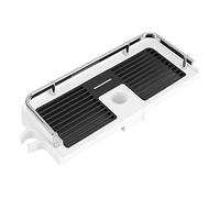 GOTOTOP Étagère de rangement de salle de bain plateau de rangement mural pour tringle de douche ABS Chrome Placage Accessoires de salle de bain pratiques (11,81 x 4,72 pouces)