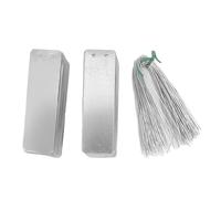 GOTOTOP Étiquettes de Plantes en Aluminium, étiquettes Double Face Imperméables pour l'identification des Arbres, Idéales pour une Utilisation dans le Jardin, 82 X 25 Mm, Paquet de 100