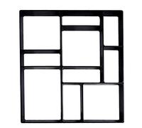 GOTOTOP Gototop Moule à Pavés Béton 10 Compartiments 45x40x4 cm - Dalle Réutilisable pour Allée Jardin, Passage Extérieur en Plastique