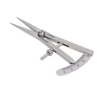 GOTOTOP Jauge de Marquage Diviseur d'aile en Acier Inoxydable, Outil de Traçage Réglable avec Règle Rotative pour une Disposition Précise, Artisanat du Cuir, Travail du Bois, Conception de Bijoux