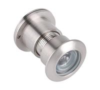 GOTOTOP Judas à grand angle de vision de 28 mm avec couvercle de confidentialité solide en cuivre pur et verre optique accessoires de porte antivol (chrome brossé)