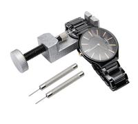 GOTOTOP Kit de Retrait de Maillons de Montre, Outil de Bracelet de Montre en Métal avec 3 Broches de Remplacement, Base Réglable 6,5 X 1,6 X 0, Cm pour la Réparation de la Taille du Bracelet à la
