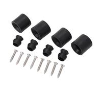 GOTOTOP Kit de Support de Porte de Remorque en Caoutchouc, Lot de 4 Pare-Chocs de Fenêtre à Profil Bas, Réduit l'impact, Empêche Les Secousses pour Porte de Bateau de Camping-Car, Fenêtre de