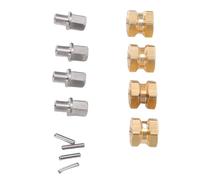GOTOTOP Kit D'extension de Moyeu de Roue en Laiton de 12 Mm pour Chenille SCX10 1/10 RC, Adaptateurs électrorevêtus pour Une Traction Améliorée, 4 Entretoises Hexagonales pour Les Amateurs
