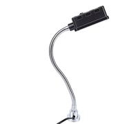 GOTOTOP Lampe de Machine à LED, éclairage Puissant de 10 W, Lampe de Tour à Col de Cygne Flexible avec Base Magnétique, Idéale pour une Utilisation sur Perceuse à Colonne et sur établi (Acier allié