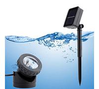 GOTOTOP Lampes solaires de bassin, à 6 LED, étanche IP68, tête unique, éclairage sous-marin pour éclairage sous-marin, étang, jardin, cour, route