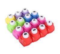 GOTOTOP Lot de 15 Perforatrices en Forme d'alliage ABS, 3,3 X 2,5 X,2 Cm, Mini Perforatrices Artisanales pour Scrapbooking, Cartes de Vœux, Albums Photos, Enfants de à 13 Ans