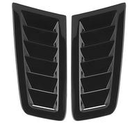 GOTOTOP Lot de 2 extracteurs de capot de voiture universels ABS Scoop Vent Pelles pour capot de moteur Vent Auto Entrée d'air Décorative pour Focus RS MK2 Style (noir clair)