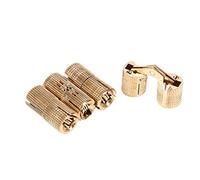 GOTOTOP Lot de 4 charnières cachées en laiton, charnière invisible pour portes d'armoire, boîte à bijoux, artisanat fait à la main (12 mm)