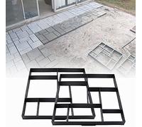 GOTOTOP Moule a Pavé Beton Jardin, Moule Pierre Asymétrique en Plastique, Moule a Pavé Beton DIY Réutilisable pour Chemin Terrasse Allée Patio Jardin, 60 X 50 X 5cm
